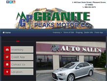 Tablet Screenshot of granitepeaksmotorco.com